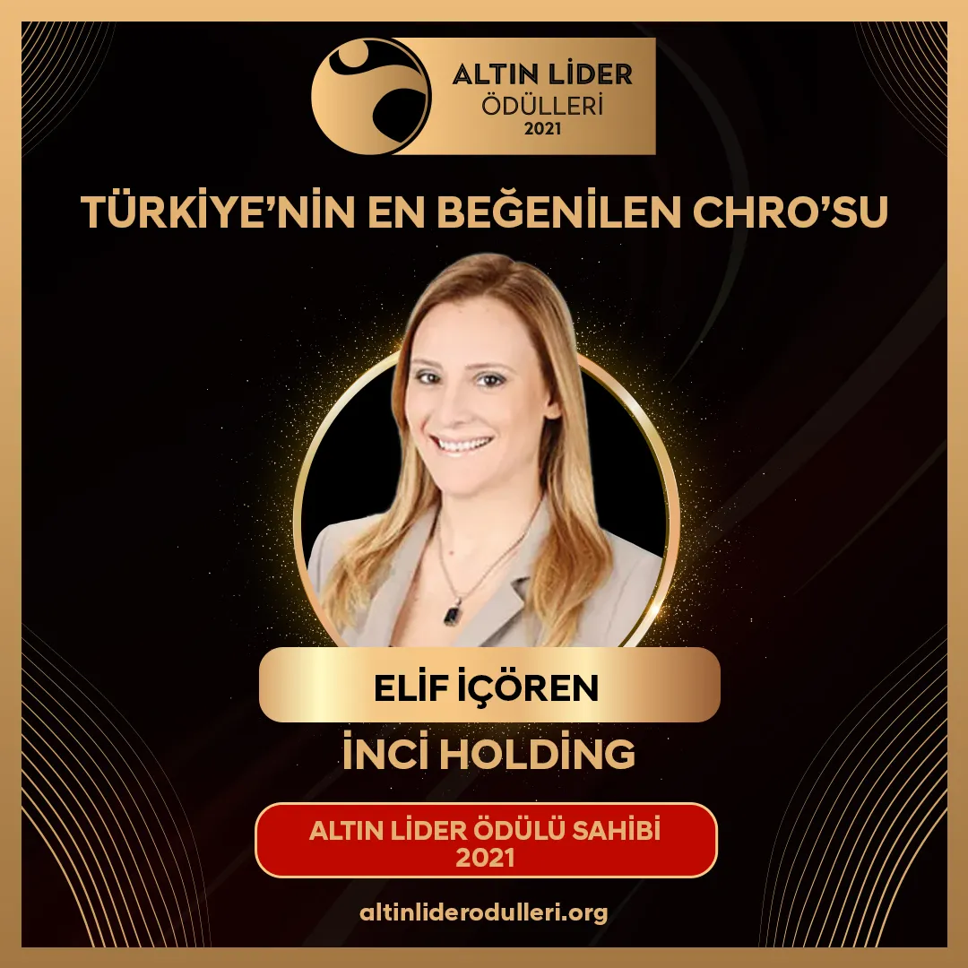 İnci Holding İnsan Kaynakları Direktörü Elif İçören, Türkiye’nin En Beğenilen 50 CHRO’sundan biri oldu.